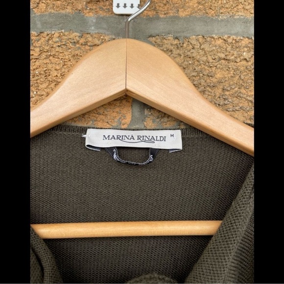 Marina Rinaldi virgin wool cardigan medium - Picture 2 of 10